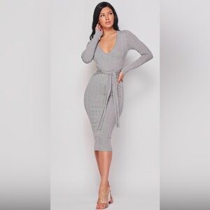 NWT’S HERA COLLECTION BODYCON KNIT TIE  DRESS!